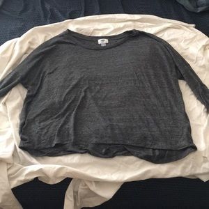 Long Sleeve Gray Shirt